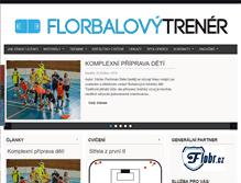 Tablet Screenshot of florbalovytrener.cz